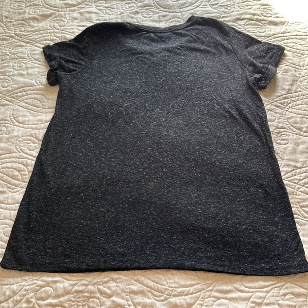 Torrid Rhinestone Embellished Classic Fit Tee in Heathered Charcoal. Size Large. - Picture 3 of 8